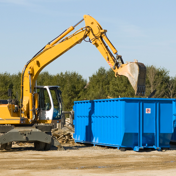 what size residential dumpster rentals are available in Montville NJ